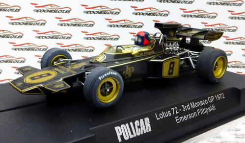 Lotus 72 Nº8 3rd  Monaco GP 1972 Emerson Fitipaldi MB REF.CAR02c POLICAR